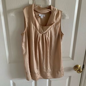 New York & Company Stretch Tan Tank Top Size XS